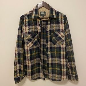 Vintage Roots Canada heavy flannel shirt jacket in exceptional condition.